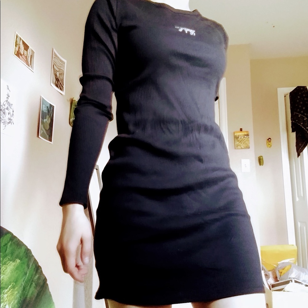 NWT Leopard Cheetah Wild Fable Bodycon Black Dress
